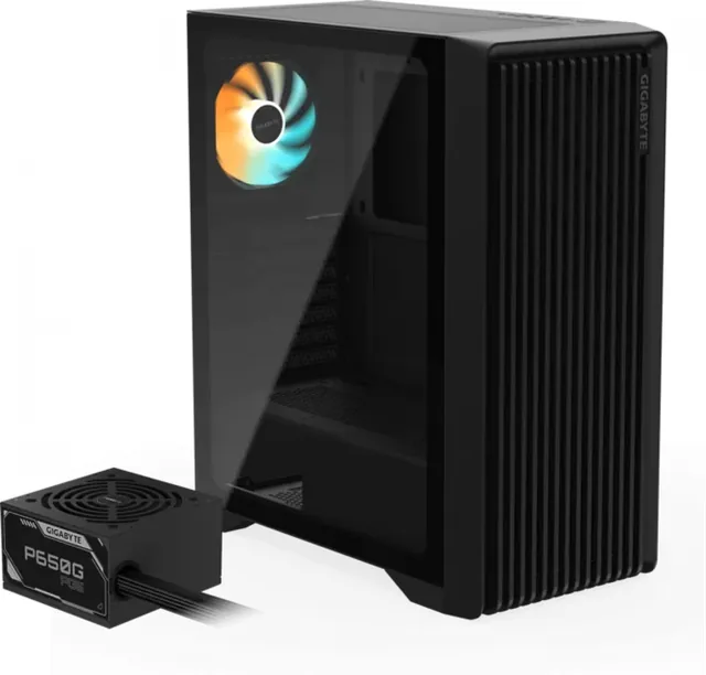 GABINETE GAMER GIGABYTE C103 GLASS PSU BUNDLE (650W 80 GOLD)
