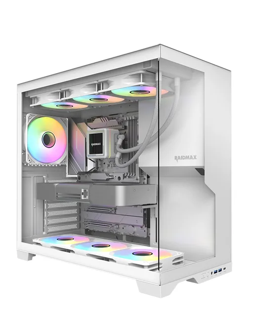 GABINETE GAMER RAIDMAX INFINITA i700 WHITE ARGB TG