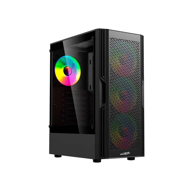 GABINETE GAMER SENTEY HUNTER 4 COOLERS ARGB ATX BLACK