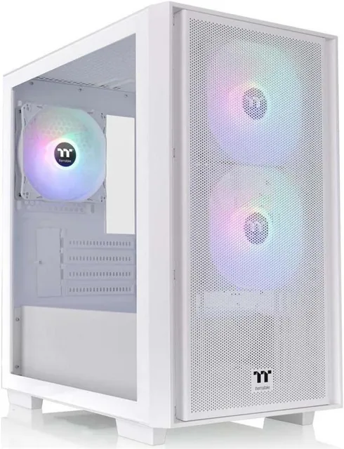 GABINETE GAMER THERMALTAKE VERSA H16 TG ARGB SNOW WHITE TEMP GLASS