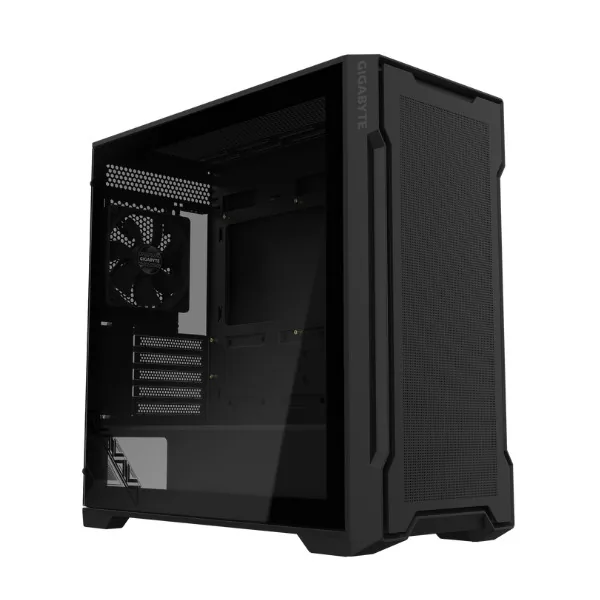 Gabinete Gigabyte C102 Glass TG Mid-Tower Fan x2 Black (4835)