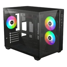 Gabinete Id-cooling View 500 Argb M-atx 3 Cooler Pwm / Argb Negro