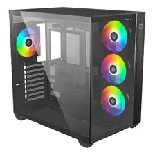 Gabinete Id-cooling View 510 Argb Usb-c 4 Cooler Pwm / Argb Negro