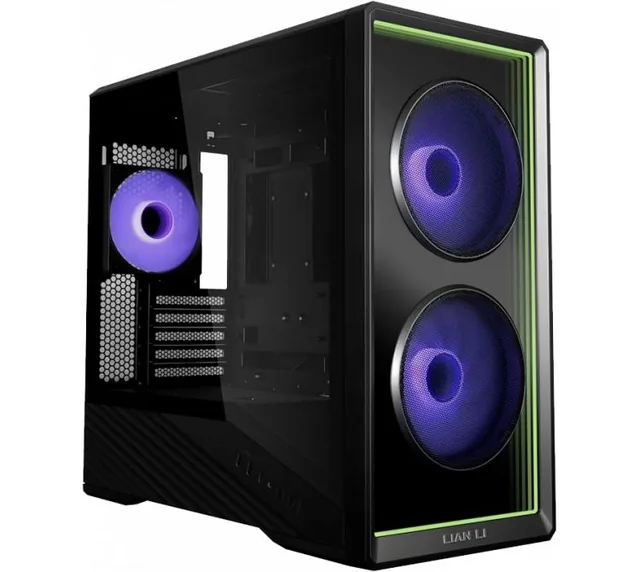 Gabinete Lian Li Vector V150 INF Black 3x120mm ARGB Fans Vidrio Templado