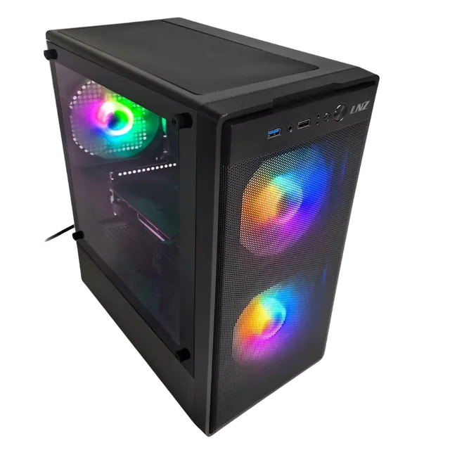 Gabinete LNZ M11 Mesh 3 Fan FRGB