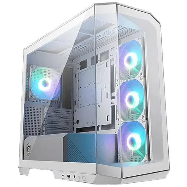 Gabinete Mag Pano M100r Pz White Tg Fan X4 Argb Msi