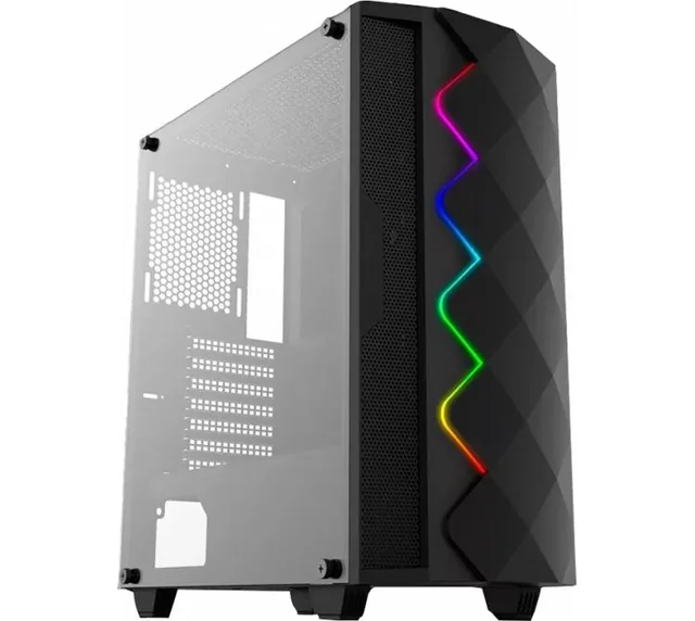 Gabinete Magnum Tech 235GM White RGB Vidrio Templado