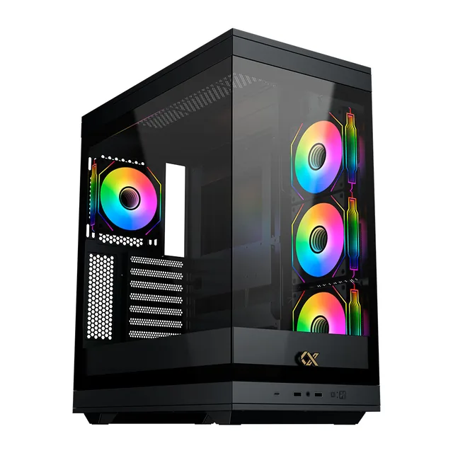 Gabinete Meta Tg Fans X4 Argb Black Xigmatek