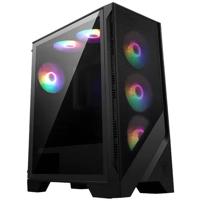 GABINETE MSI MAG FORGE 120A AIRFLOW TG MID-TOWER FAN AUTO-RGB X6