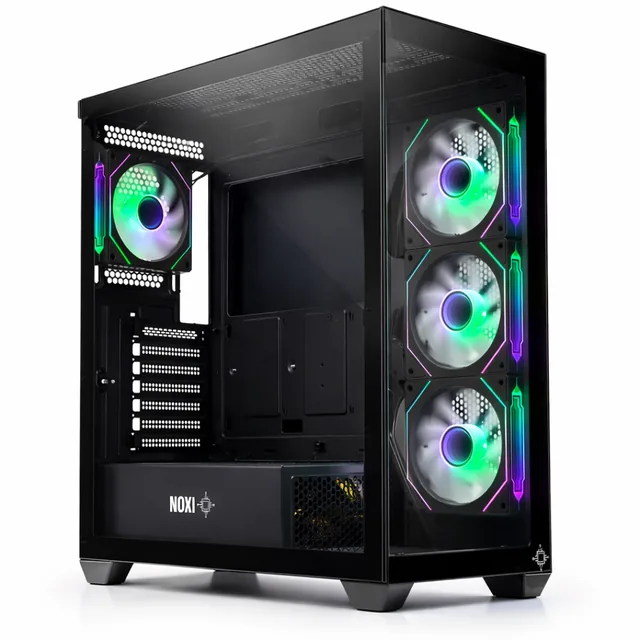 Gabinete Noxi Gaming Kuma Negro 4x120mm Argb Fans