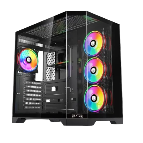 Gabinete Raptor Eclypse TG X2 MT RGB FANX4