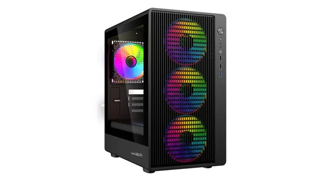 Gabinete Sentey Backfire Mesh Black 4 Fan ARGB