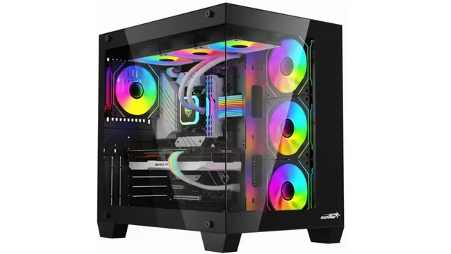 Gabinete Sentey Bearer PWM Black 4 Fan ARGB