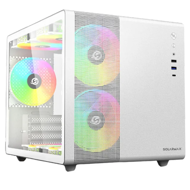 Gabinete Solarmax Cm-W300 TG Vidrio Templado White