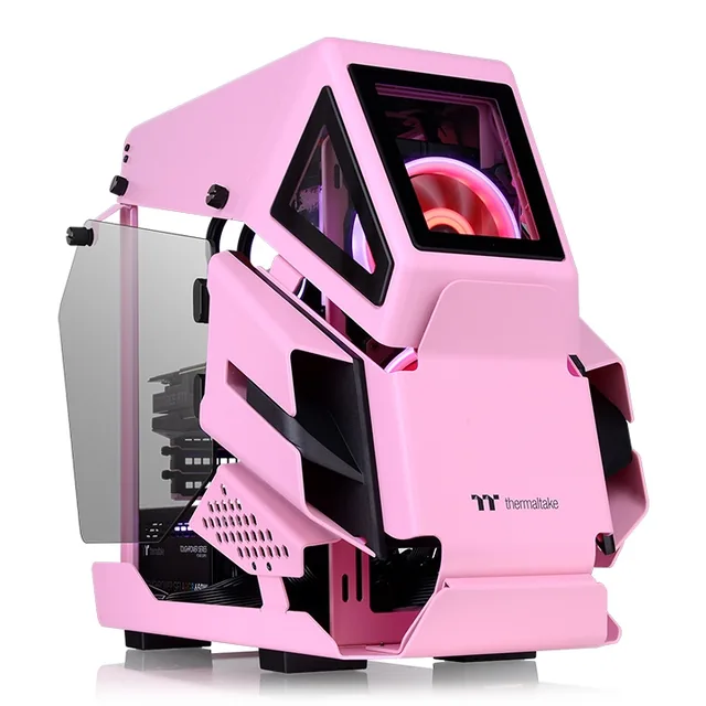 Gabinete Thermaltake AH T200 Pink Matx