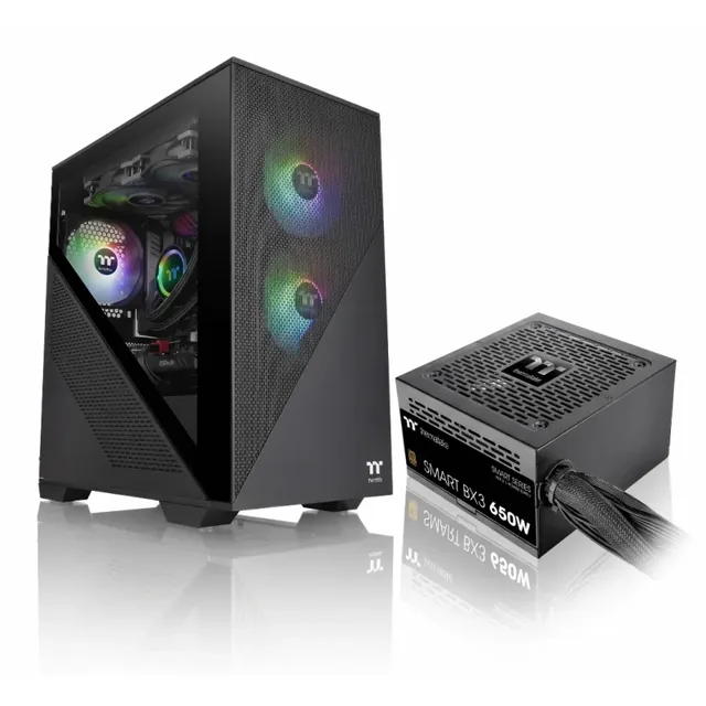 GABINETE THERMALTAKE DIVIDER 170 CON FUENTE 650W 80 PLUS