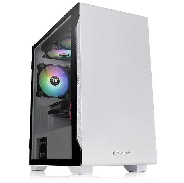 Gabinete Thermaltake S100 White Tempered Glass