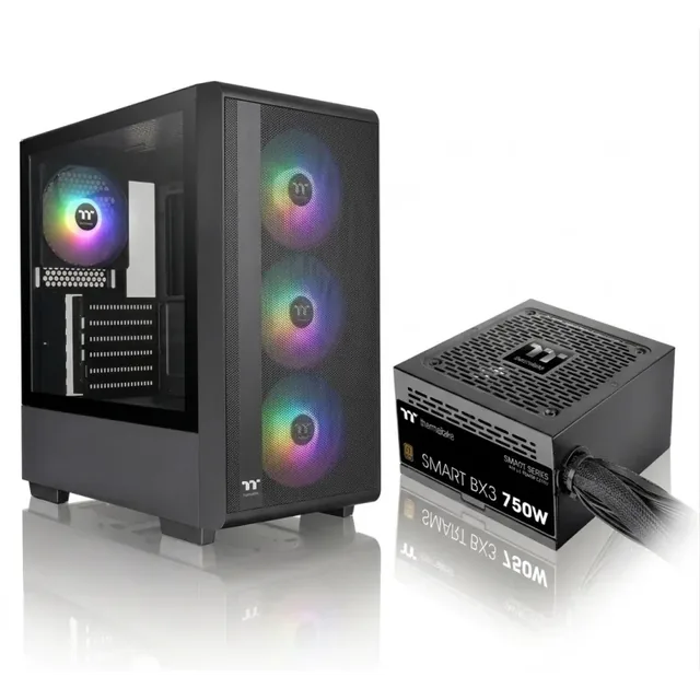 GABINETE THERMALTAKE S200 CON FUENTE 750W 80 PLUS