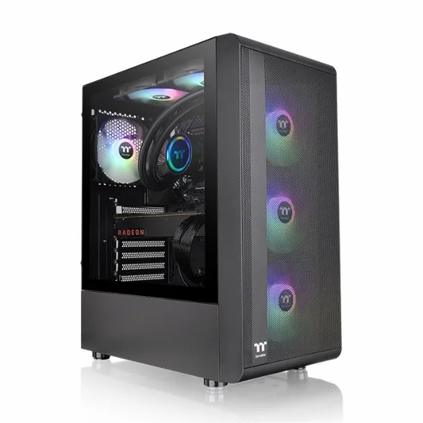 GABINETE THERMALTAKE S200 TG 4FAN ARGB BLACK