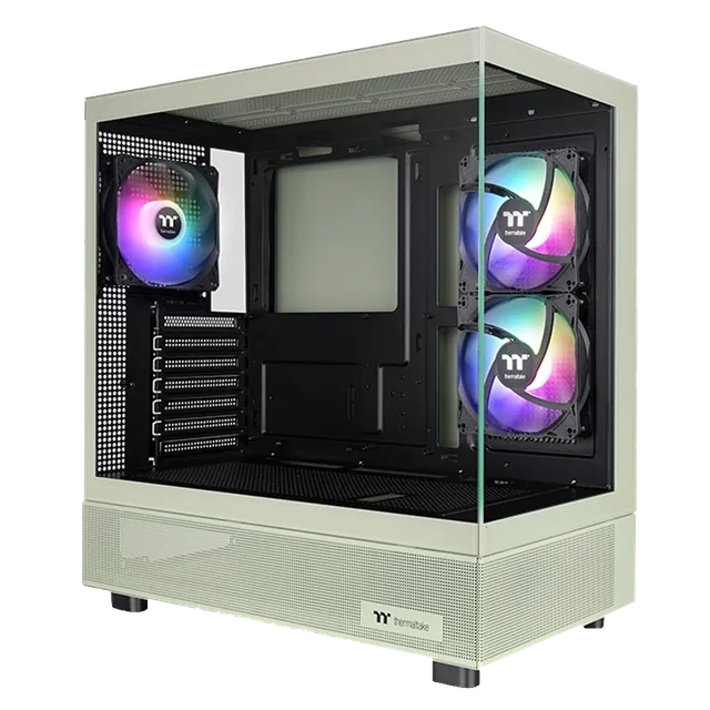 Gabinete Thermaltake View 270 Plus TG ARGB Mid Tower E-ATX USB-C 3xFan Verde Matcha