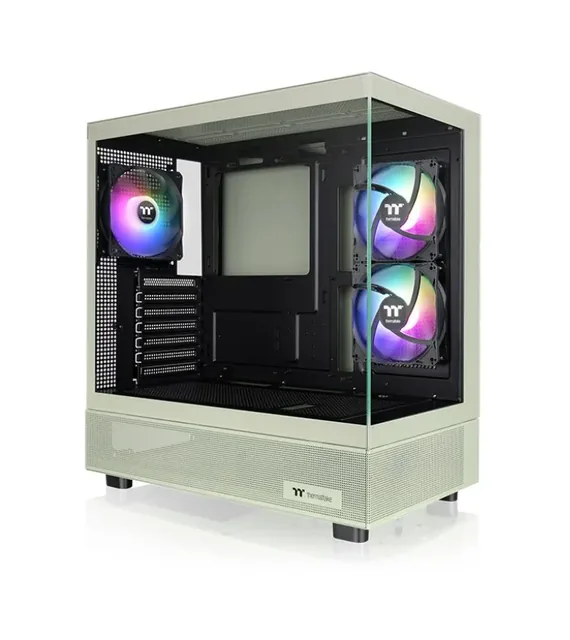 Gabinete Tt View 270 Plus Mid-tower Tg X2 Fan ARGB X3 Matcha Green