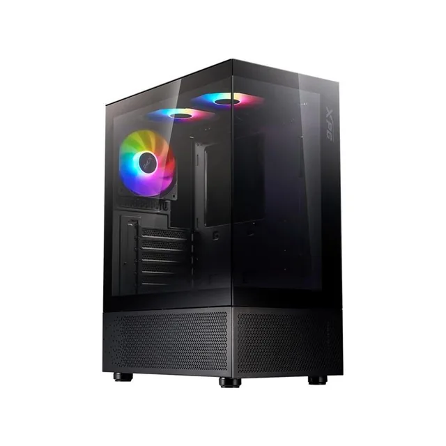 Gabinete XPG Invader X Mini Black 5x120mm ARGB Fan Vidrio Templado