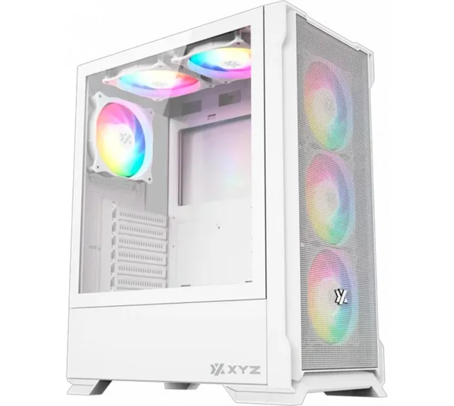 Gabinete XYZ Airone 300-X Mesh 6x120mm ARGB Fans USB-C Vidrio Templado