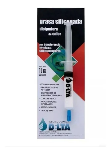 Grasa Silicona Disipadora Delta 10Cc