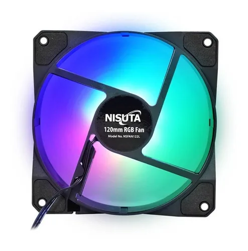 Juego Nisuta de 2 FANs RGB de 120mm con conector molex 4 pines