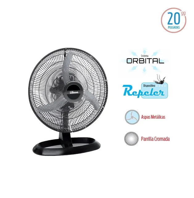 LILIANA TURBO VENTILADOR OSC. 20 ORBITAL ASPAS METALICAS C/REPELER VOTR20