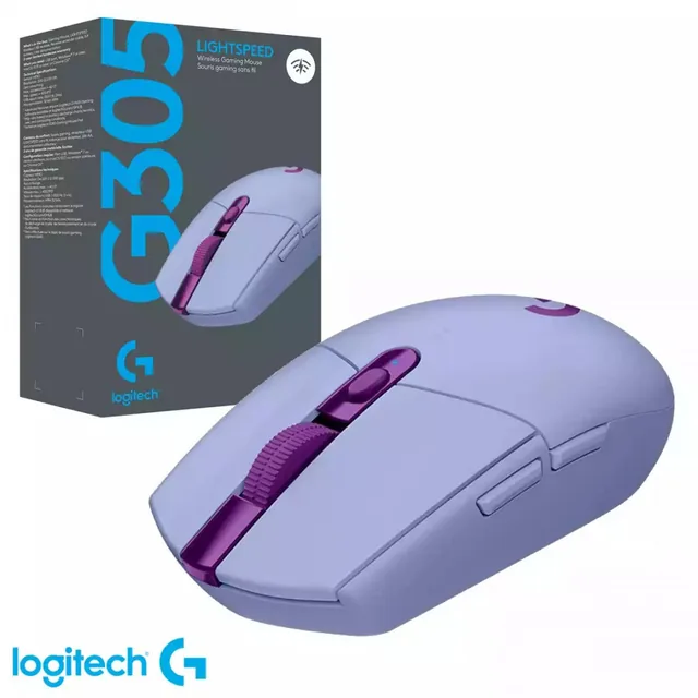 LOGITECH MOUSE G305 INALAMBRICO LILA