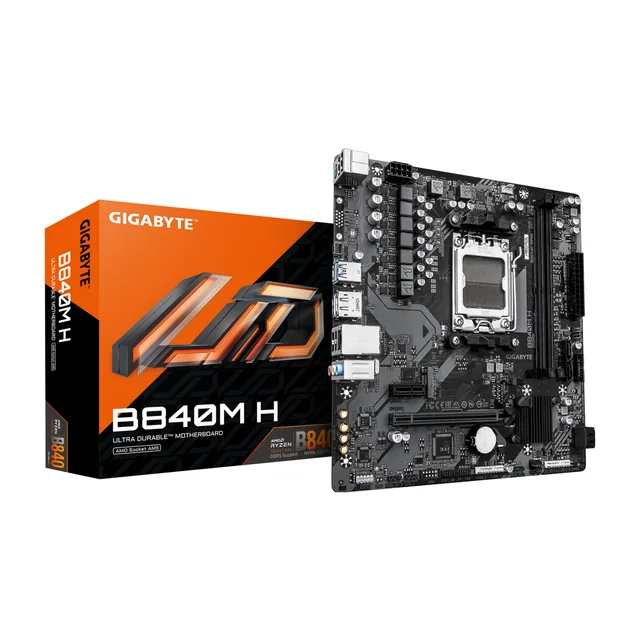 MB GIGABYTE AM5 B840M H DDR5 BOX M-ATX