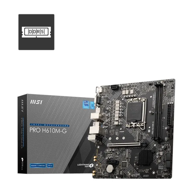 MB MSI S1700 PRO H610M-G DDR5 BOX M-ATX