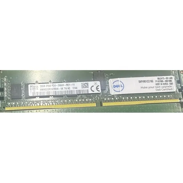 Memoria DDR4 16GB 2666MHz ECC Registrada SK Hynix HMA82GR7AFR8N-VK (Dell SNPVM51CC/16G) Servidor