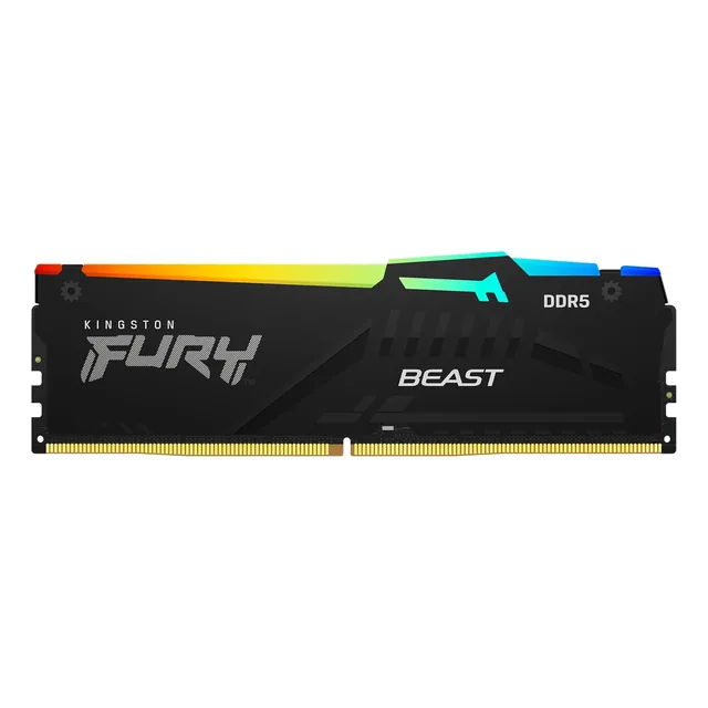 Memoria Kingston Fury Beast 16GB DDR5 5600MHz DIMM RGB Black
