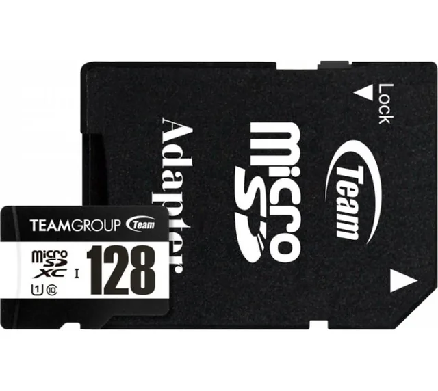 Memoria Micro SDXC Team UHS-I 128GB 100MB/s Clase 10 con Adaptador