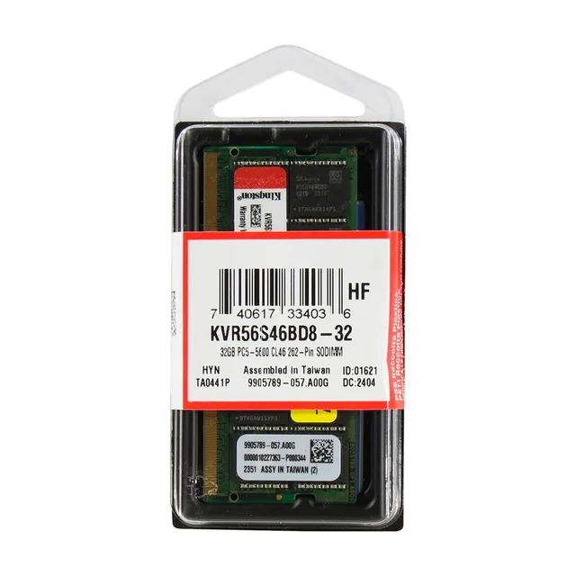 Memoria Kingston 32GB DDR5 5600MHz SODIMM