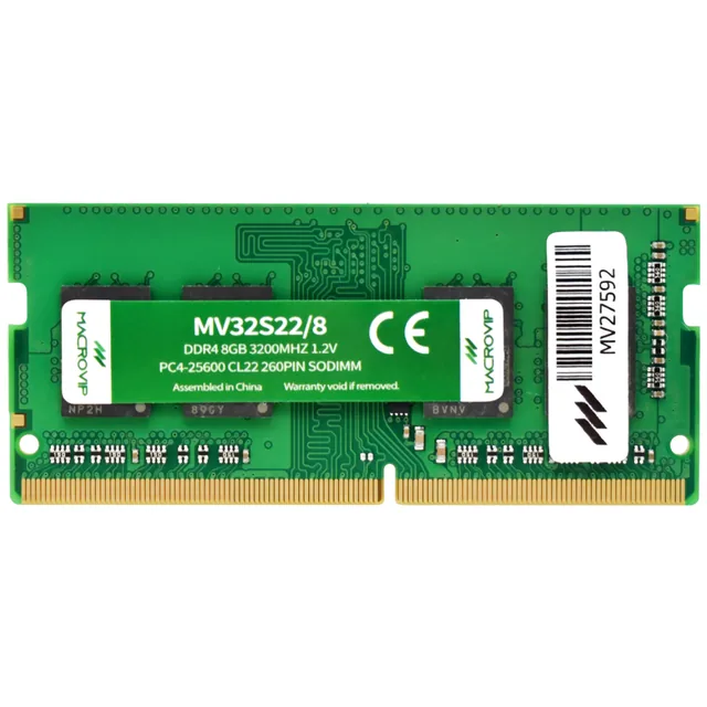 MEMORIA SODIMM DDR4 8GB MACROVIP 3200MHz