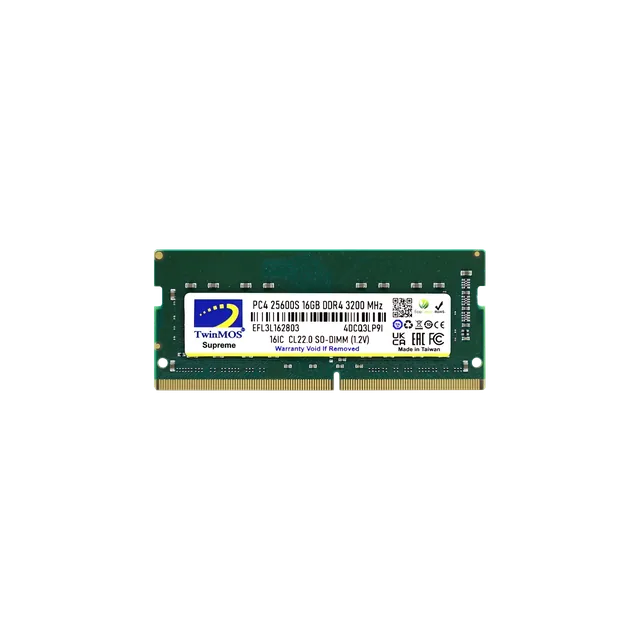 Memoria SODIMM TwinMOS DDR4 16GB 3200MHz