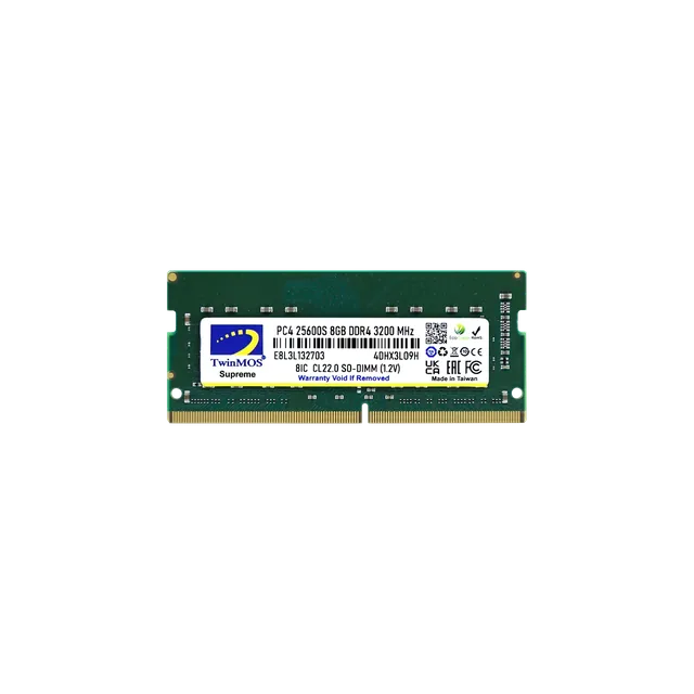 Memoria SODIMM TwinMOS DDR4 8GB 3200MHz