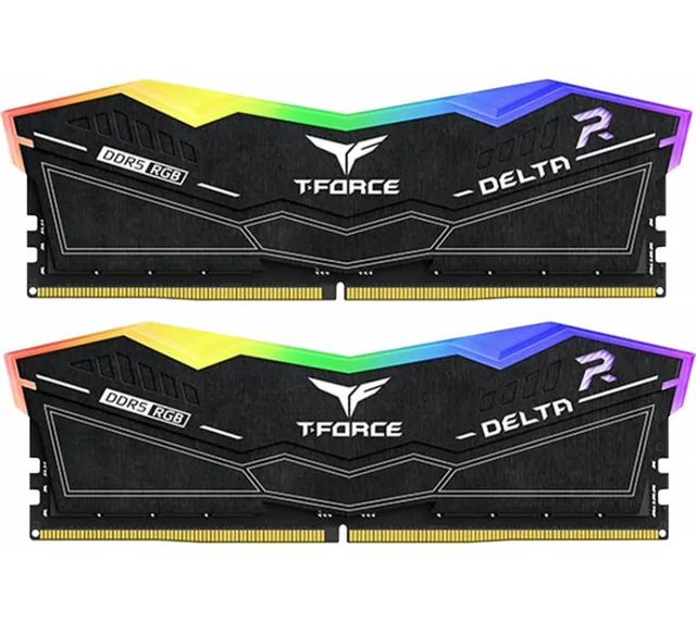 Memoria TeamGroup T-Force 32GB DDR5 7600MHz DIMM RGB Black