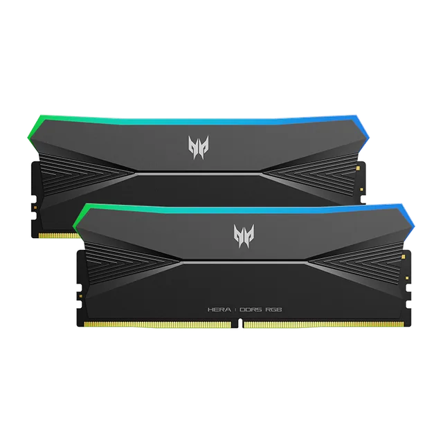 MEMORIAS RAM PREDATOR HERA RGB BLACK 32GB KIT (16GB x2) DDR5 7200MHz