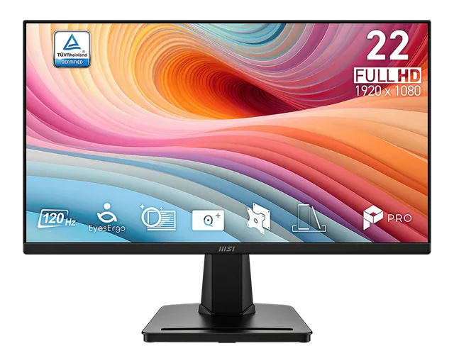 Monitor 22 Msi Pro Mp225 E12vl Fhd 120hz Hdmi Vga