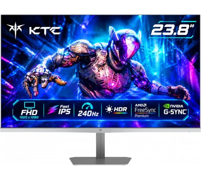Monitor 23.8" Ktc H24f7 Fhd Fast Ips 240hz Hdr Freesync Premium G-sync