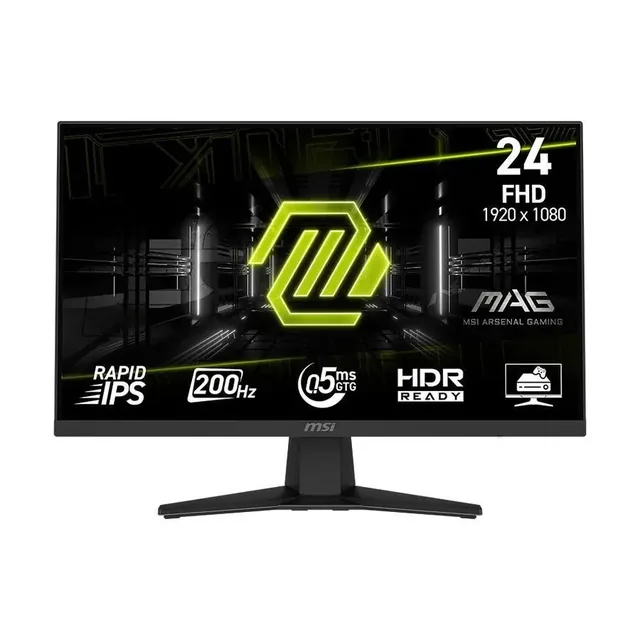 Monitor 24" MSI MAG 244f Fhd Rapid Ips 200hz 0.5ms Flat 1xhdmi + 1xdp