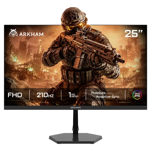 Monitor 25 Arkham Gamer Fhd 210hz - 200hz Ips Negro