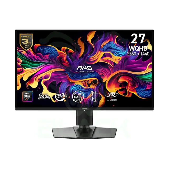 Monitor 27" MSI MAG 274qp Qhd Oled 240hz 0.03ms Flat 2xhdmi + 1xdp (ii)