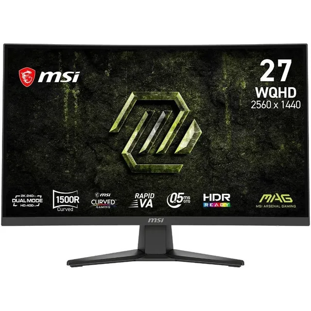 Monitor 27" MSI MAG 275cqdf Wqhd Rapid Va 240hz 0.5ms Curved 2xhdmi + 1xdp