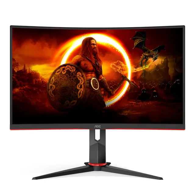 Monitor Aoc C24g2 23,6" Va Fhd (1920 X 1080) 165hz 1ms Curved Gaming Ficha Usa