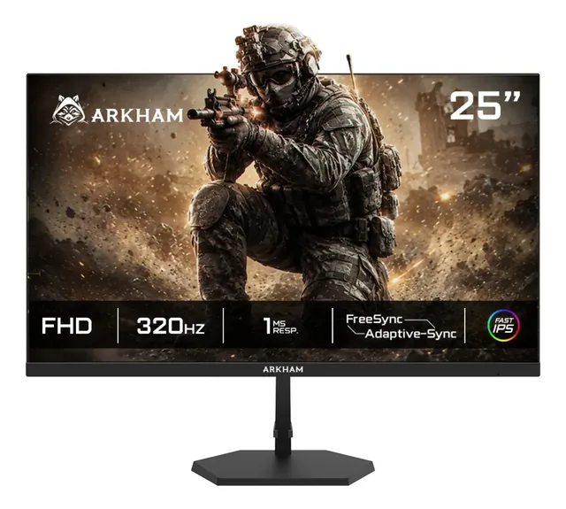 Monitor Arkham 25 Gamer 320hz IPS FHD 1ms Hdmi/ Dp